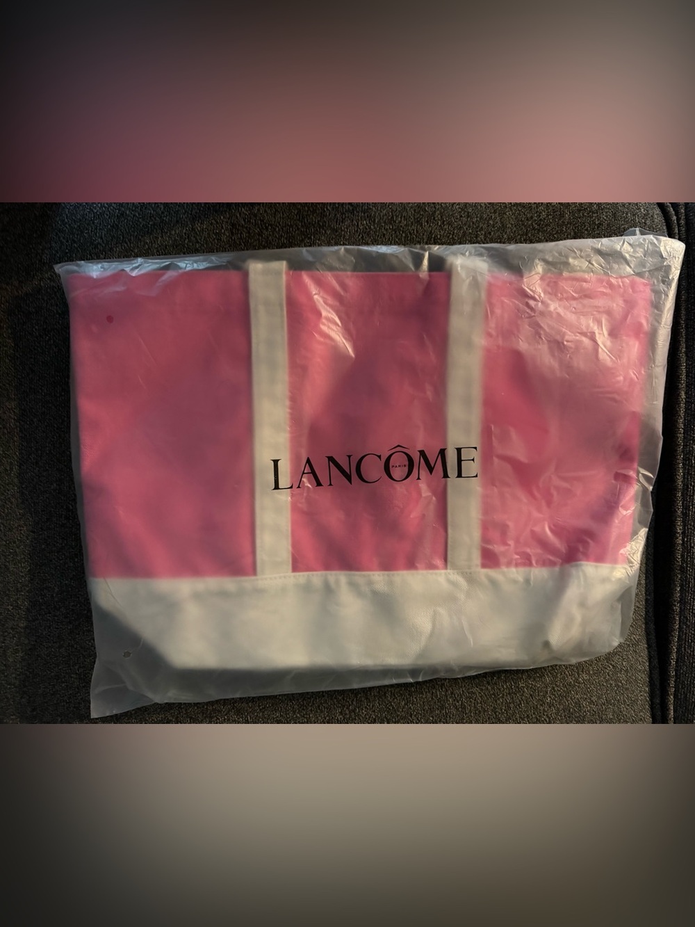 Lancôme Pink Canvas Tote Bag NEW!